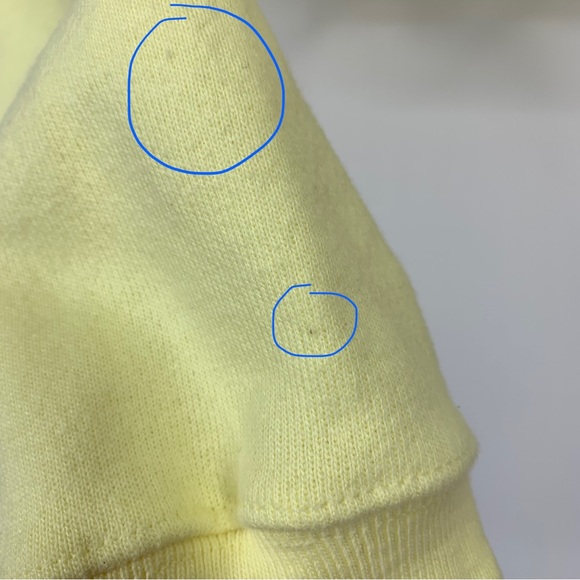 Champion Reverse Weave Lemon Yellow Thick Cropped Hoodie New Nwt Size Small - Picture 8 of 16